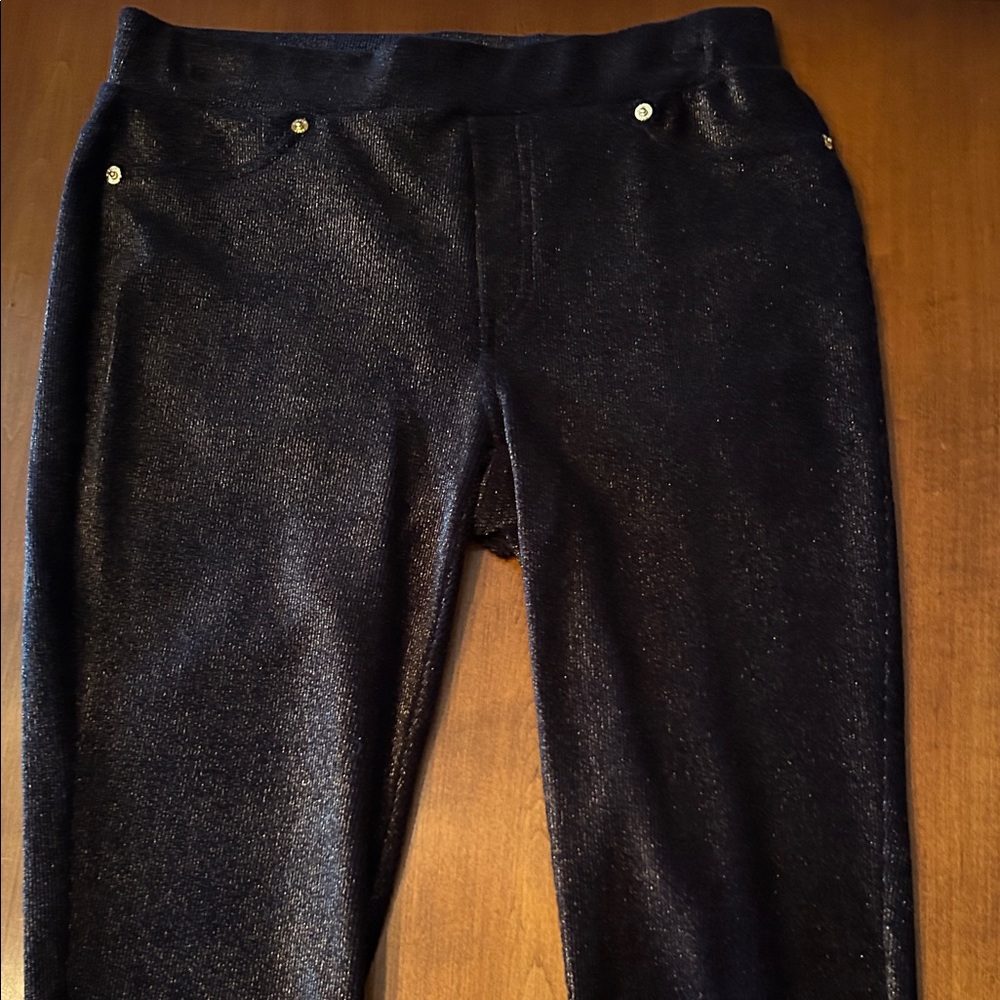 Michael Kors Shimmering Black Jeggings